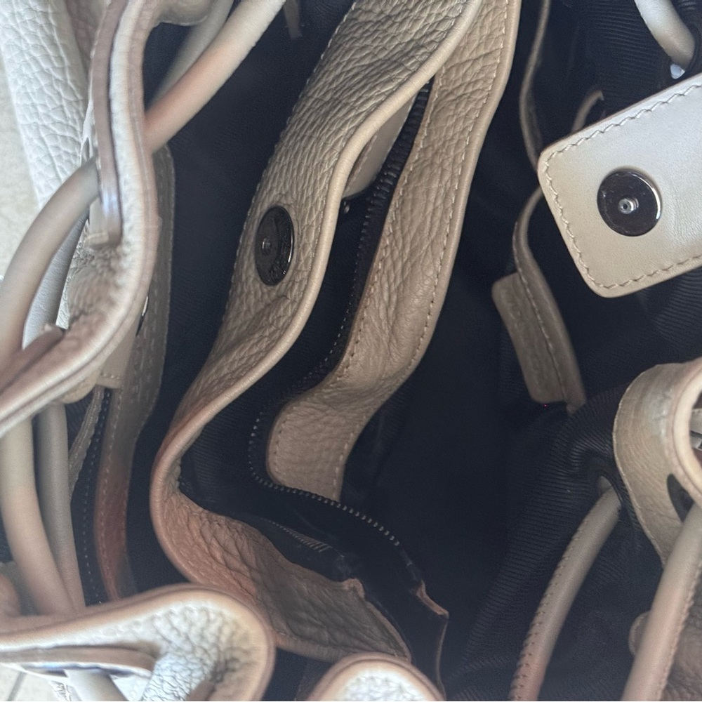 BURBERRY PRORSUM WARRIOR BAG Large Beige With Black Hardware Excellent Condition - Picture 12 of 14